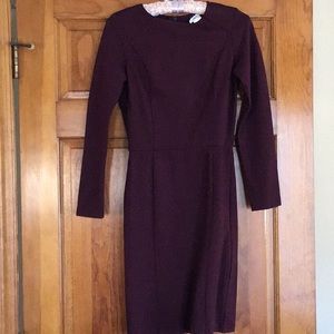 Beautiful wine colored spandex dress!